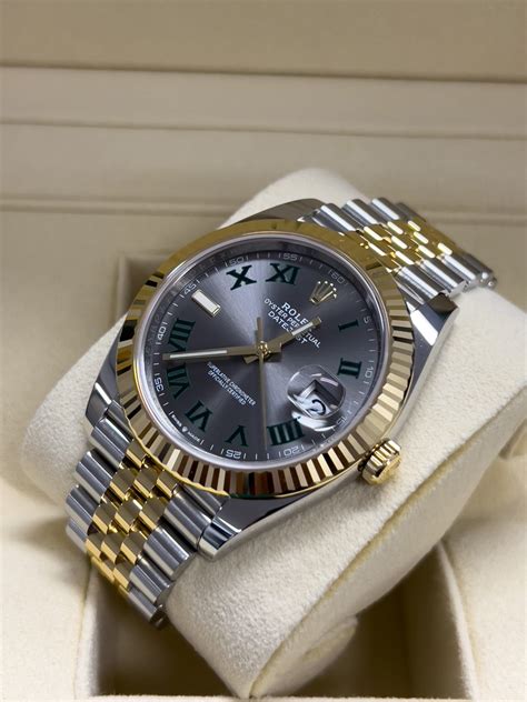 rolex wimbledon two tone